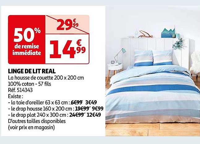 linge de lit real