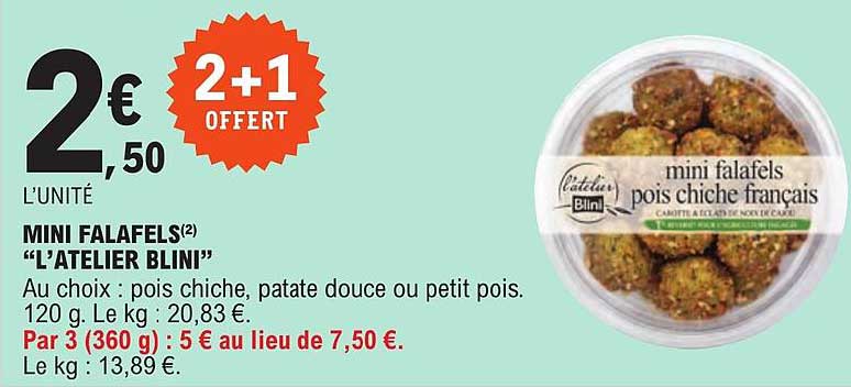 mini falafels "l'atelier blini"