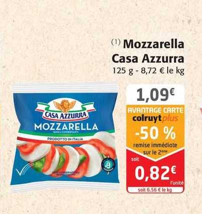 mozzarella casa azzurra