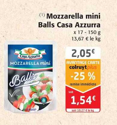 mozzarella mini balls casa azzurra