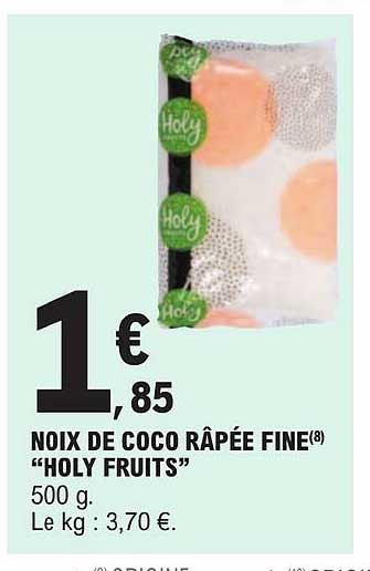 noix de coco râpée fine "holy fruits"
