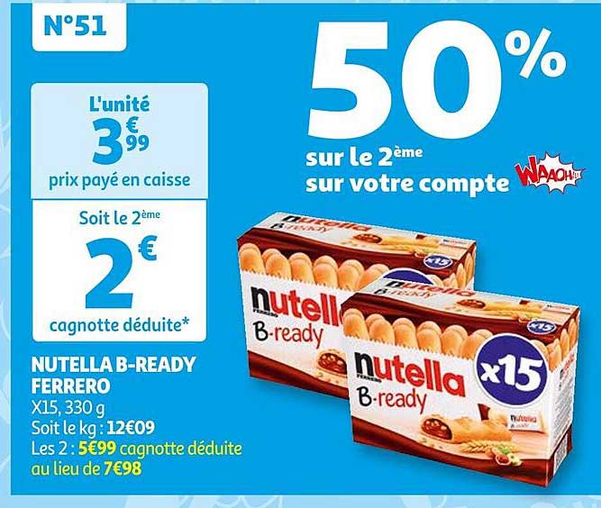nutella b-ready ferrero