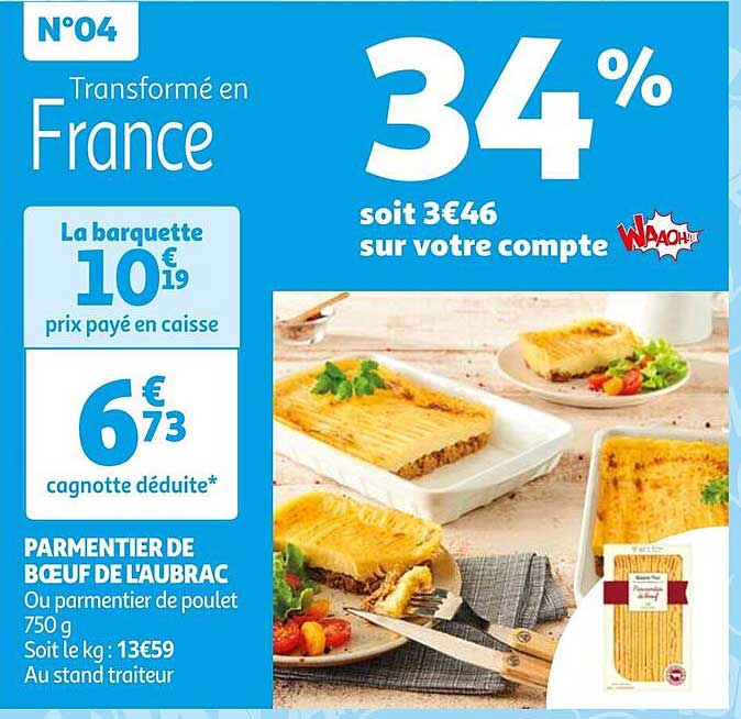 parmentier de bœuf de l'aubrac