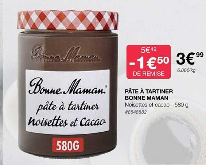 pâte à tartiner bonne maman