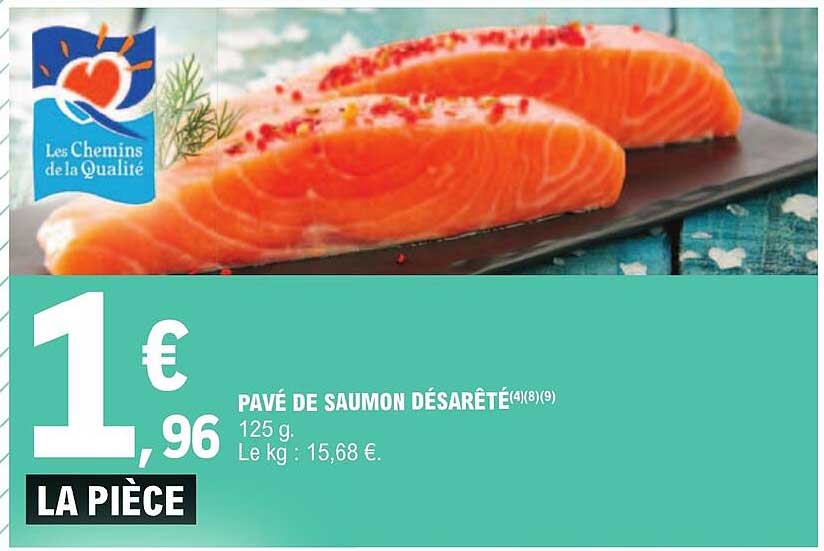 pavé de saumon désarêté