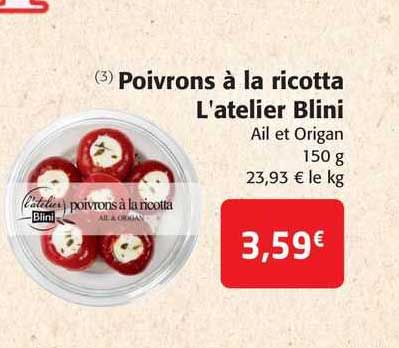 poivrons à la ricotta l'atelier blini