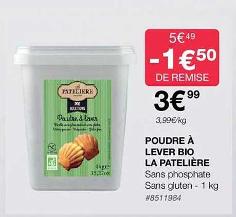 poudre à lever bio la patelière