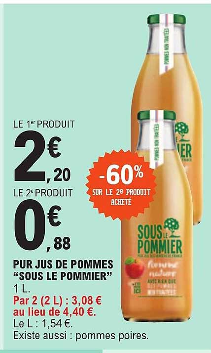 pur jus de pommes "sous le pommier"