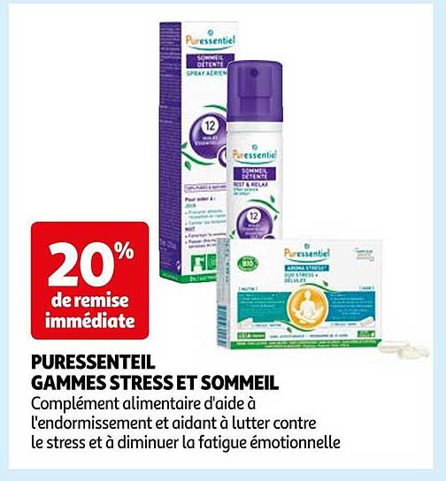 puressentiel gammes stress et sommeil