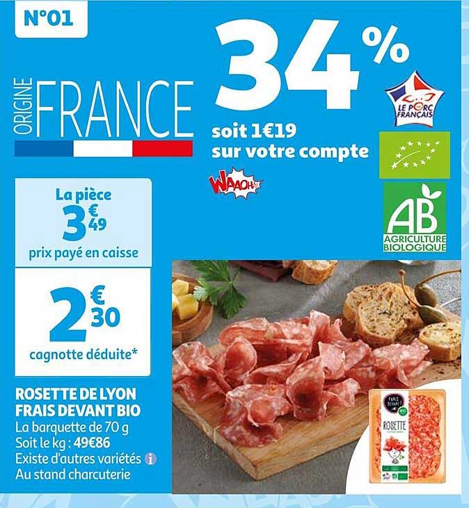 rosette de lion frais devant bio