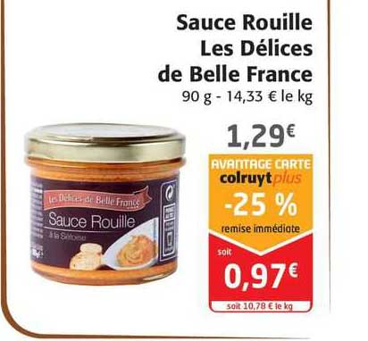 sauce rouille les délices de belle france