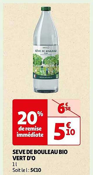 Seve De Bouleau Bio Vert D'o