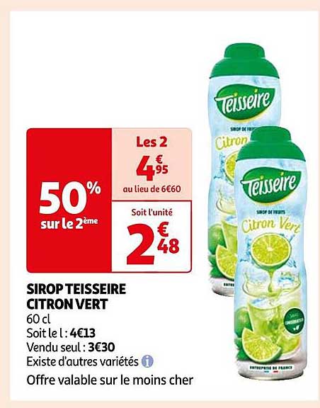 Sirop Teisseire Citron Vert