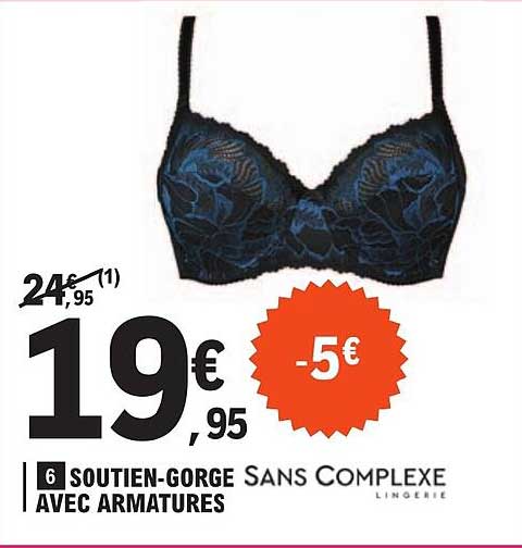 soutien-gorge avec armatures sans complexe