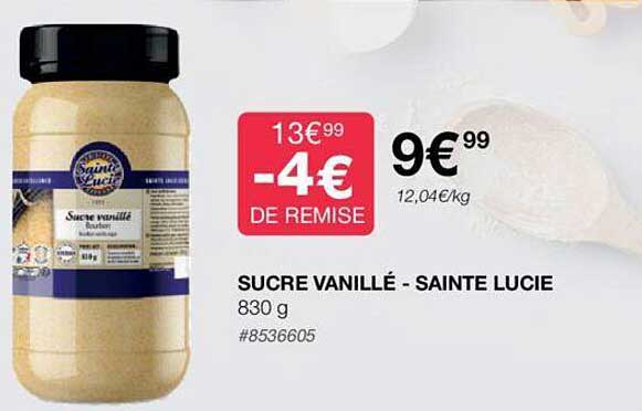 sucre vanillé - sainte lucie