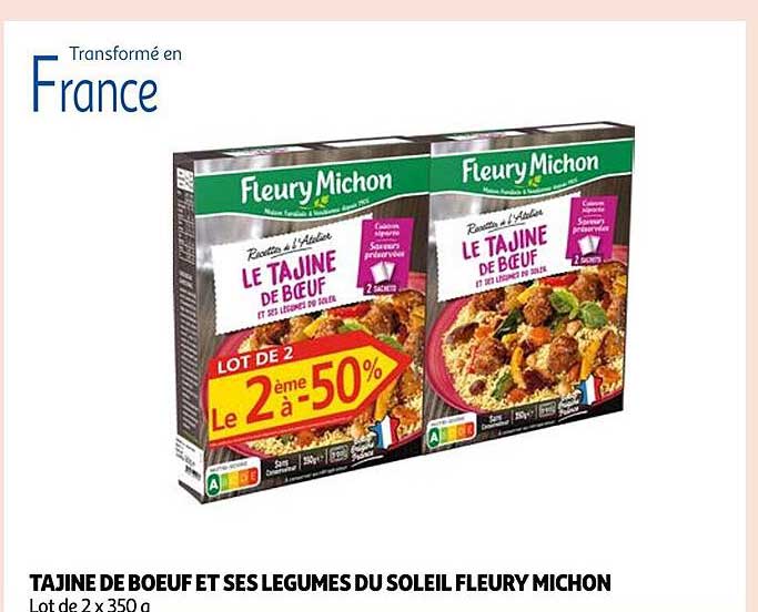 tajine de bœuf et ses légumes du soleil fleury michon