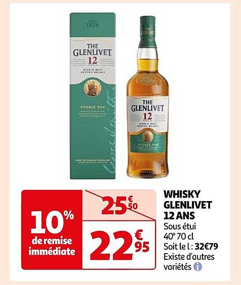 Whisky Glenlivet 12 Ans