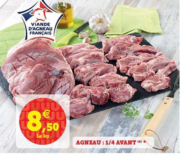 agneau : 1-4 avant