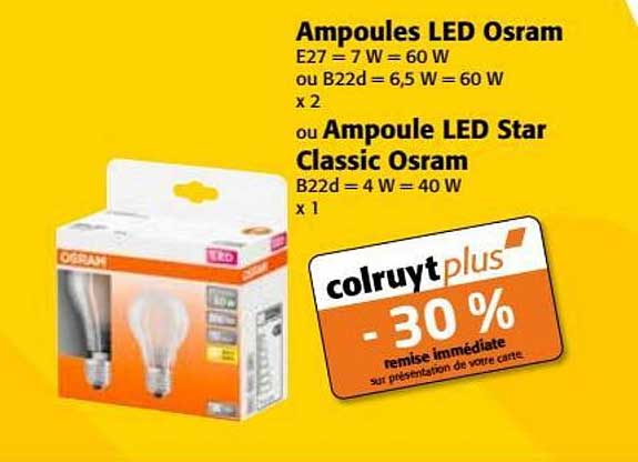 Ampoules Led Osram Ou Ampoule Led Star Classic Osram