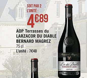 aop terrasses du larzacor du diable bernard magrez