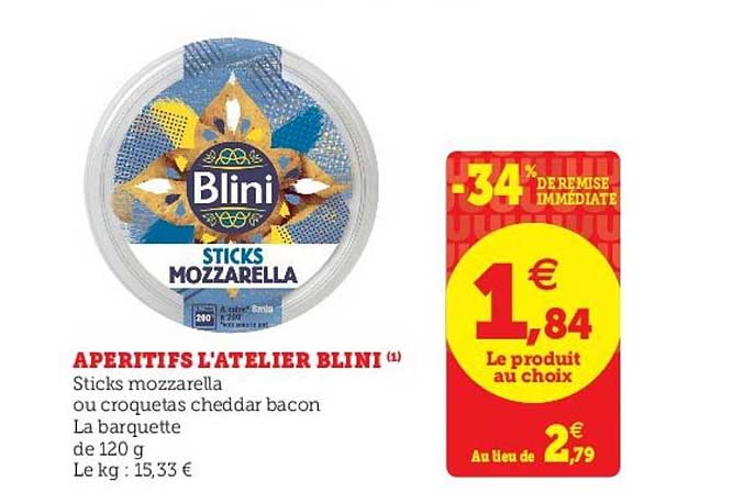 apéritifs l'atelier blini -34% de remise immédiate