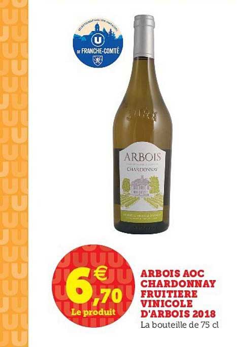 arbois aoc chardonnay fruitière vinicole d'arbois 2018