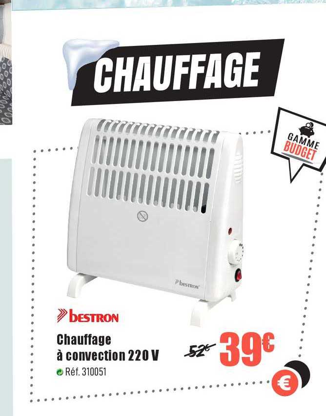 bestron chauffage à convection 220 v