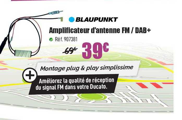 blaupunkt amplificateur d'antenne fm dab+
