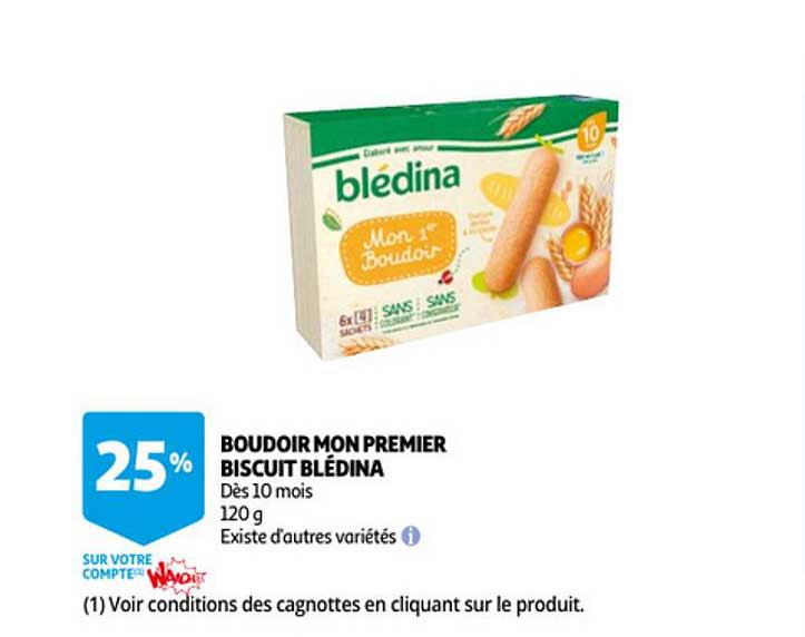 Boudoir Mon Premier Biscuit Blédina