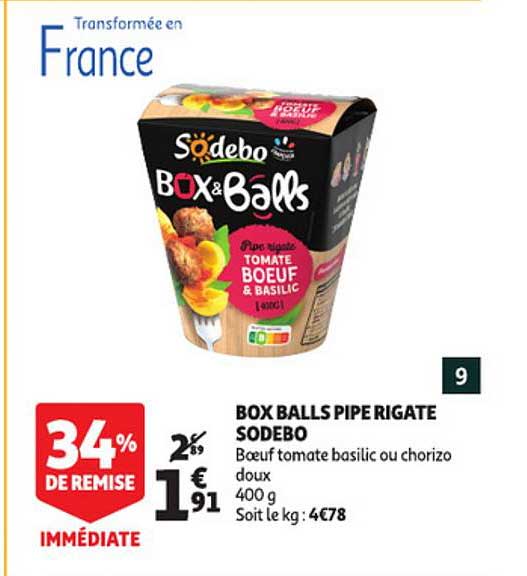 box balls pipe rigate sodebo 34% de remise immédiate