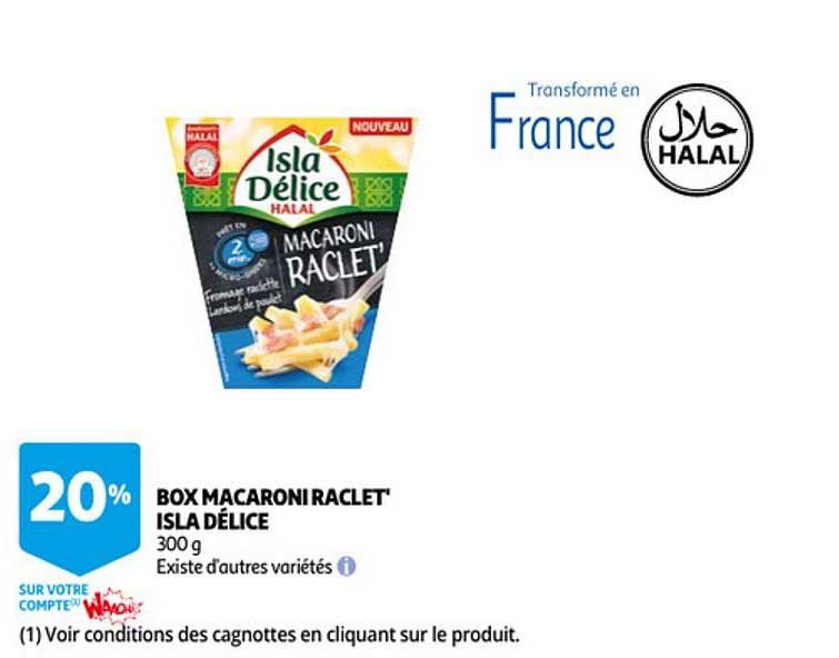 Box Macaroni Raclet' Isla Délice