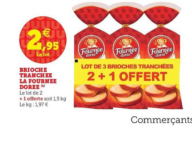 brioche tranchée la fournée dorée