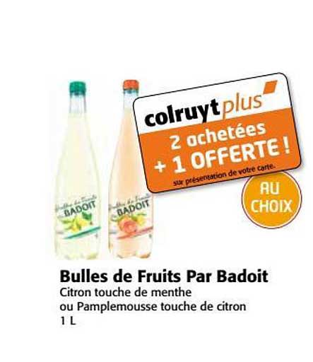 bulles de fruits par badoit