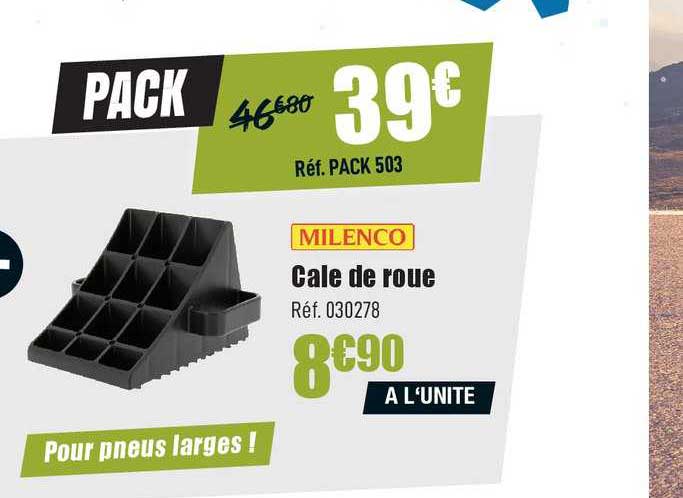 cale de roue milenco