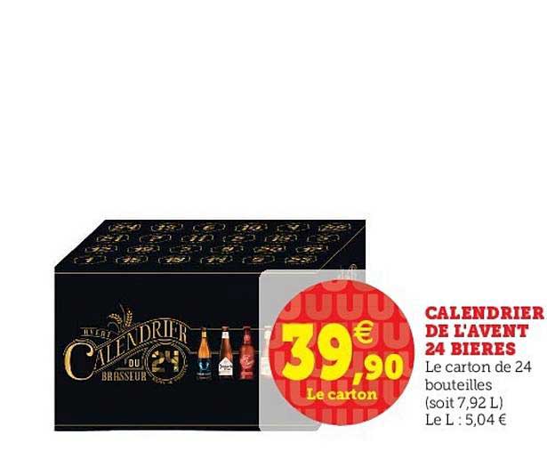 calendrier de l'avent 24 bières