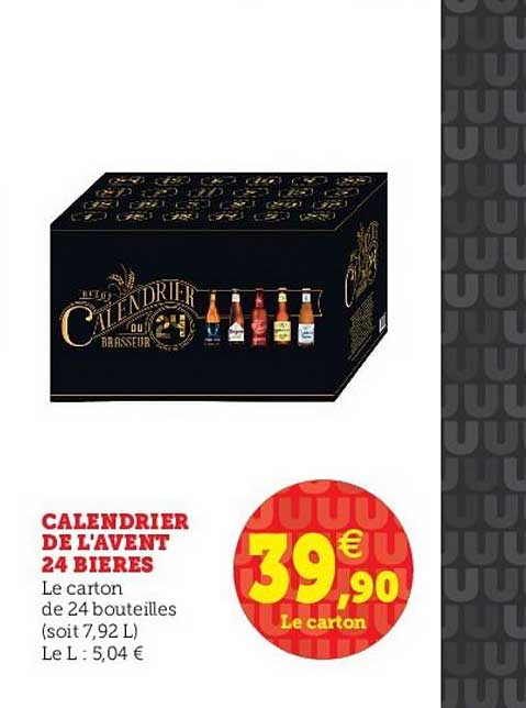 calendrier de l'avent 24 bières