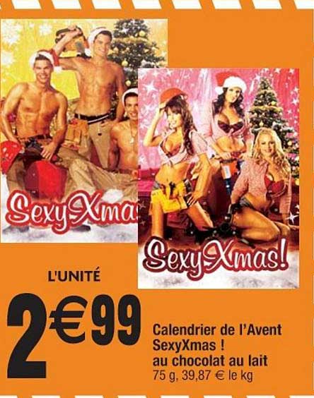 calendrier de l'avent sexyxmas ! au chocolat au lait