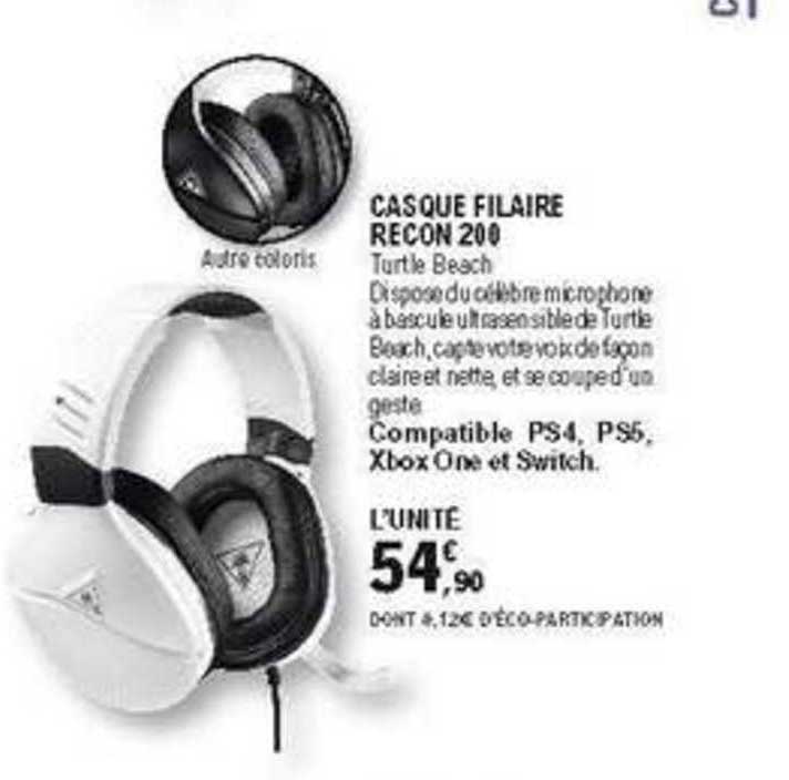 casque filaire recon 200