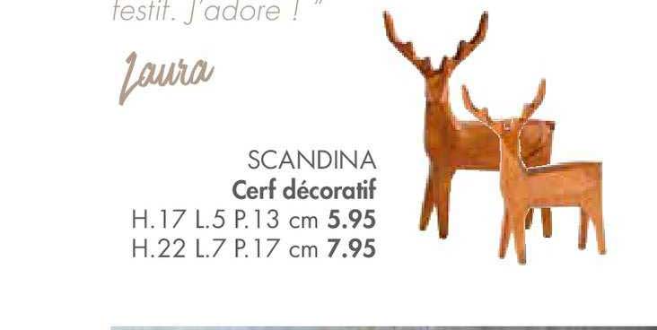 cerf décoratif scandina