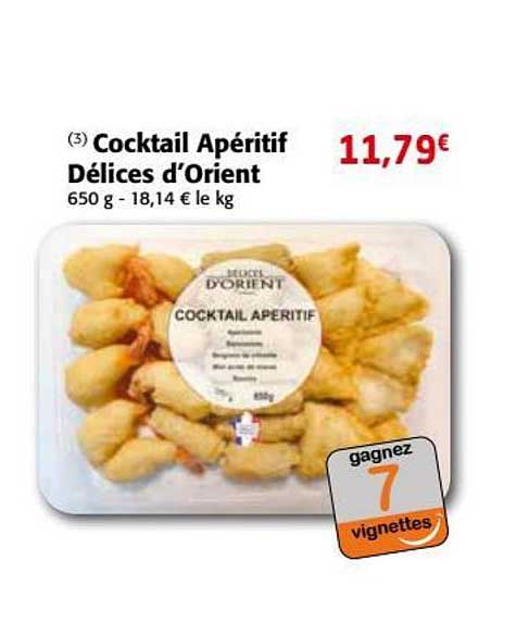 cocktail apéritif délices d'orient