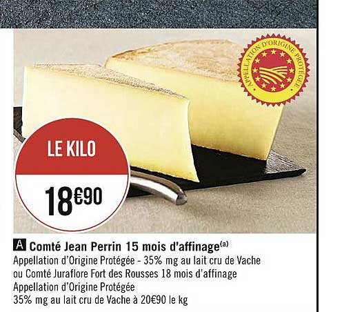comté jean perrin 15 mois d'affinage