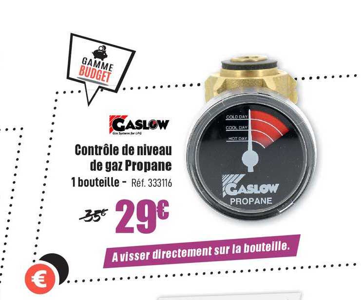 Contrôle De Niveau De Gaz Propane Gaslow