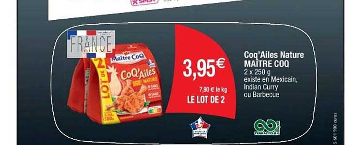 Coq'ailes Nature Maître Coq