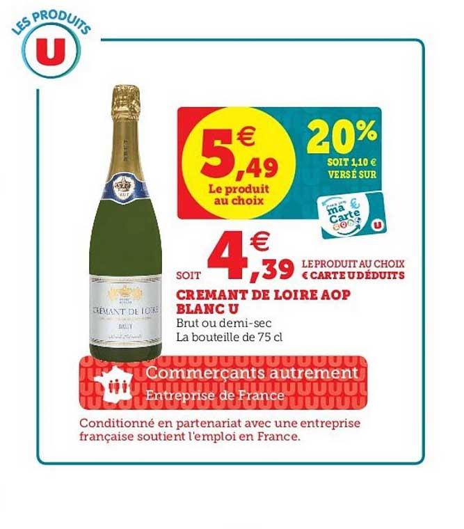 Crémant De Loire Aop Blanc U