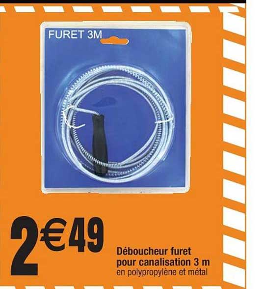 déboucheur furet pour canalisation 3 m