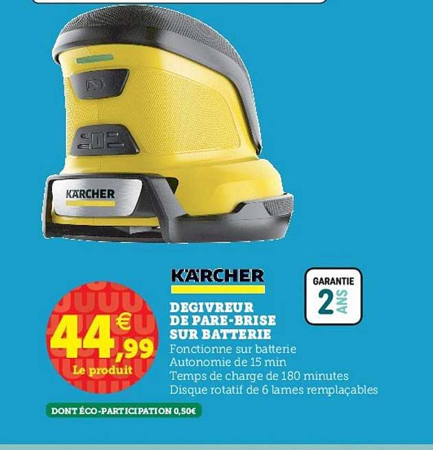 dégivreur de pare-brise sur batterie
