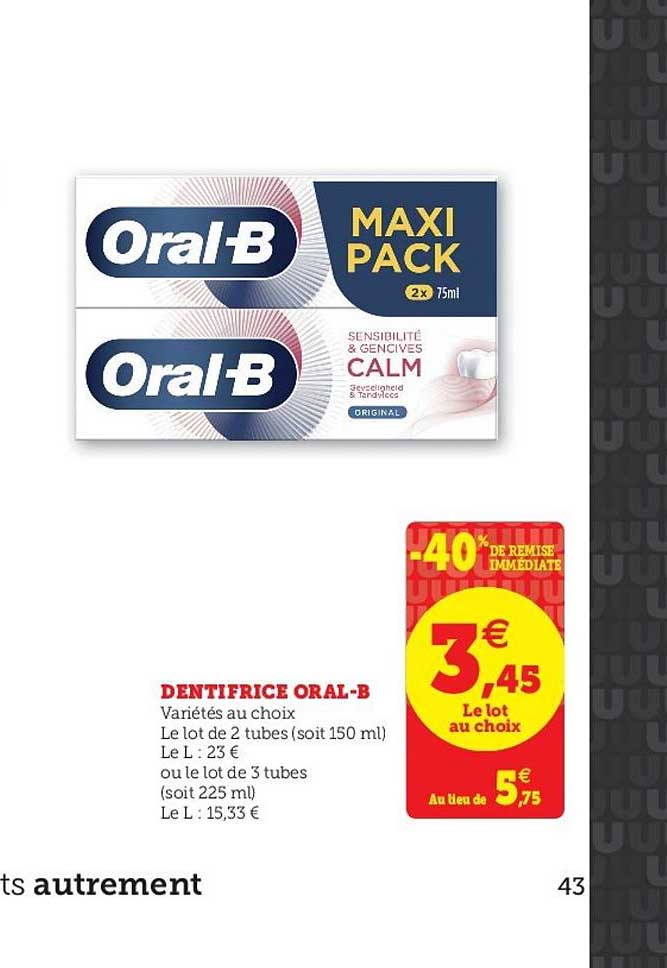 dentifrice oral-b