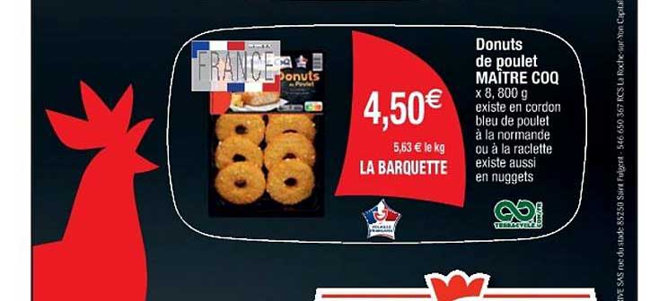 donuts de poulet maître coq
