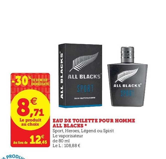 eau de toilette pour homme all blacks