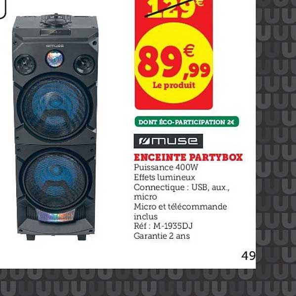 enceinte partybox muse